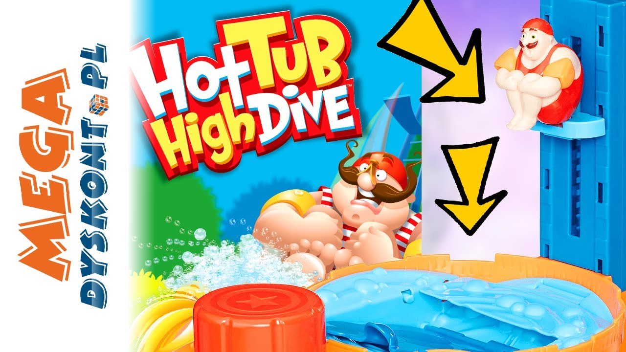 SKOKI DO WODY 🌊 HOT TUBE HIGH DIVE 🌊 WIELKA GORĄCA KĄPIEL 🌊 Hasbro Gaming