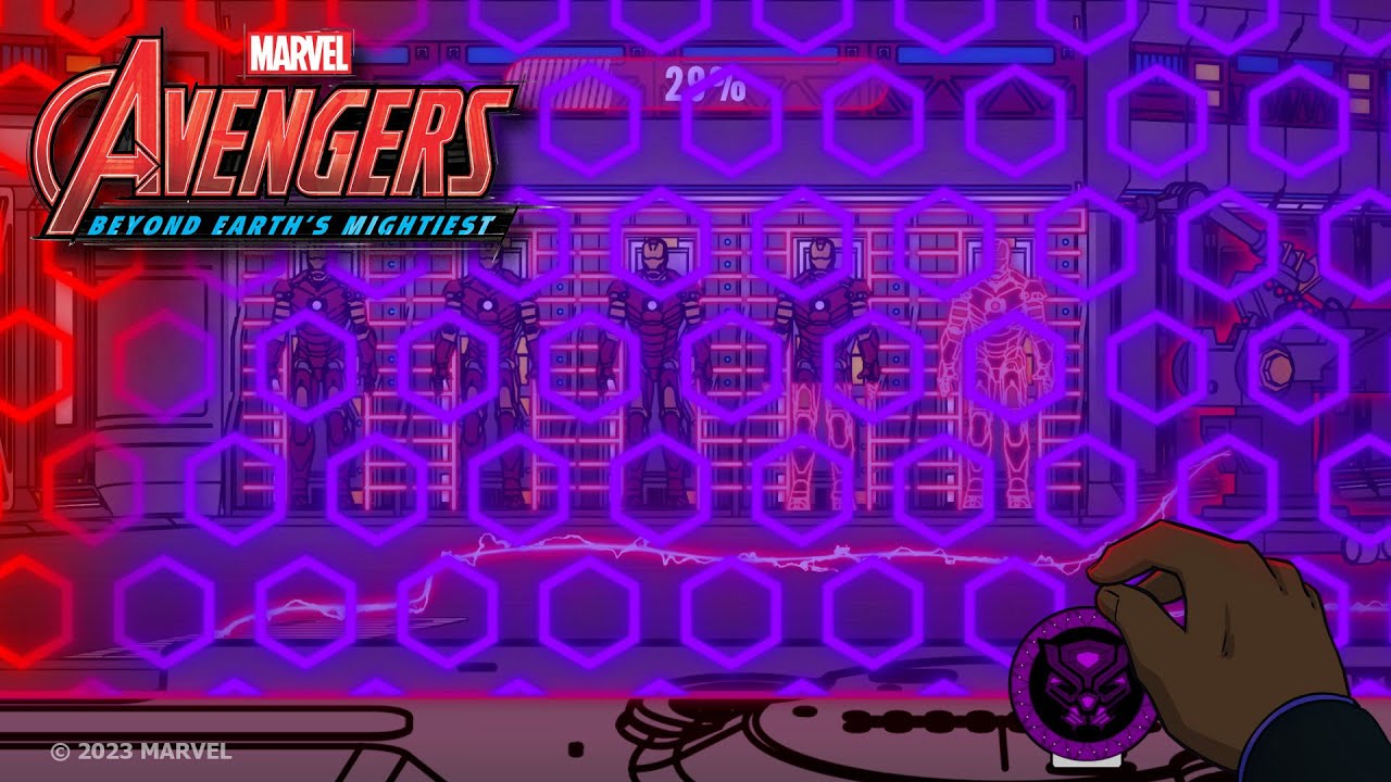 Avengers: ¡Click! Episodio 5 | ¡Realiza pruebas en el laboratorio de Iron Man con Pantera Negra!