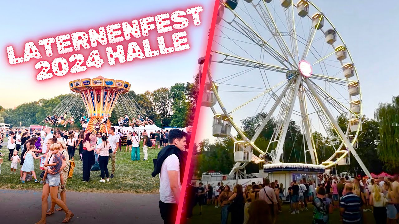 Laternenfest 2024 Halle | Germany 🇩🇪 | Walking tour #festival