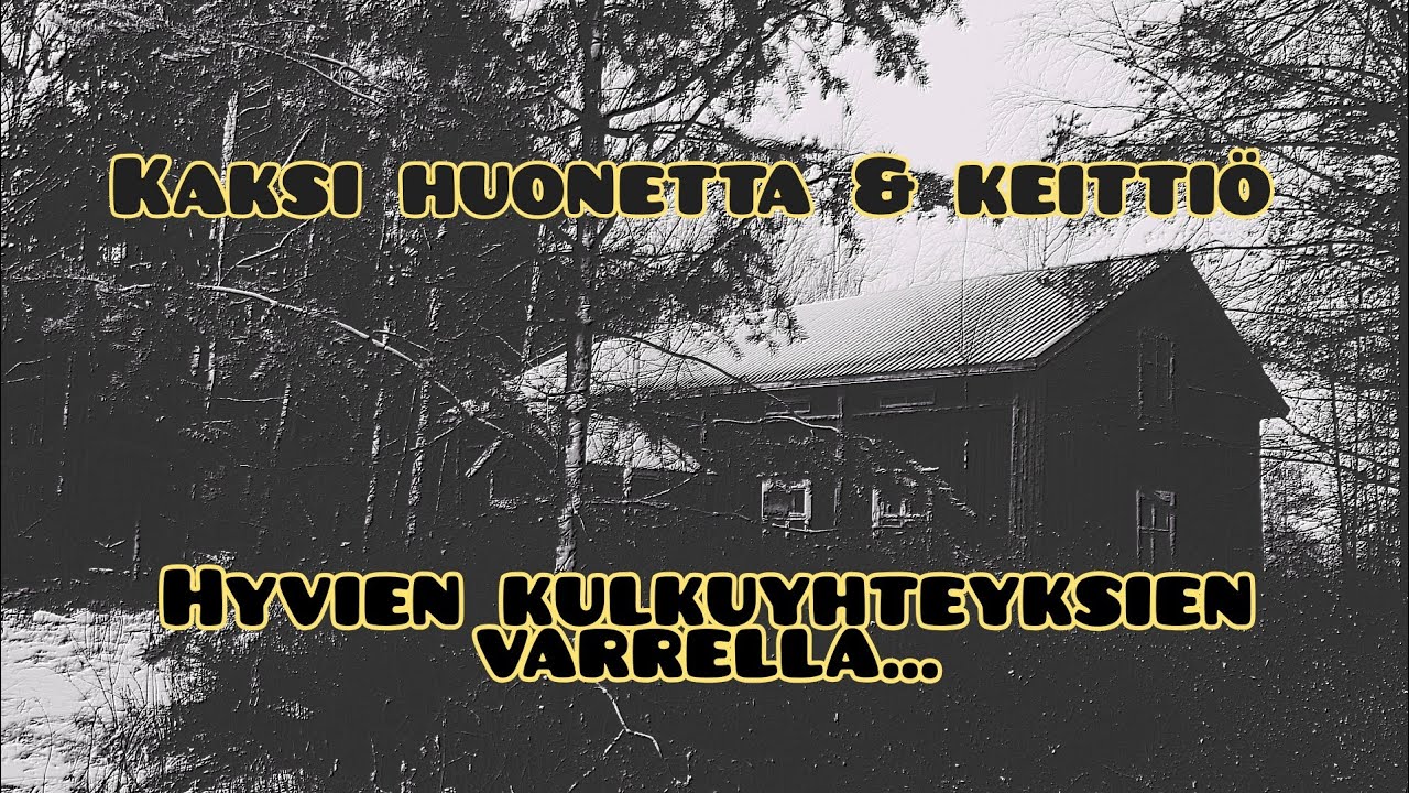 Autiotalo ja sopivan kokoinen navetta