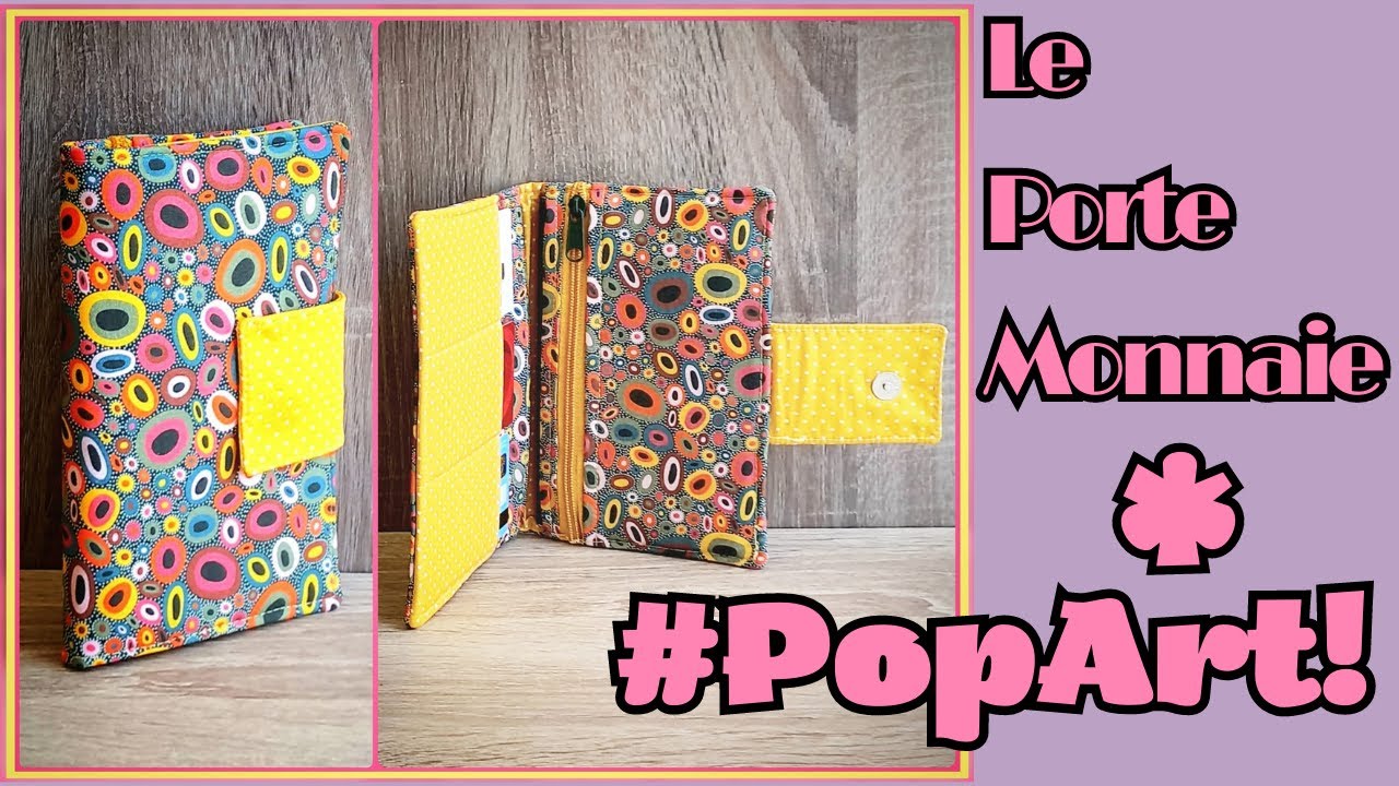 Простой урок #DIY для начинающих: сшейте кошелек/кошелек для монет #POPART 🥰