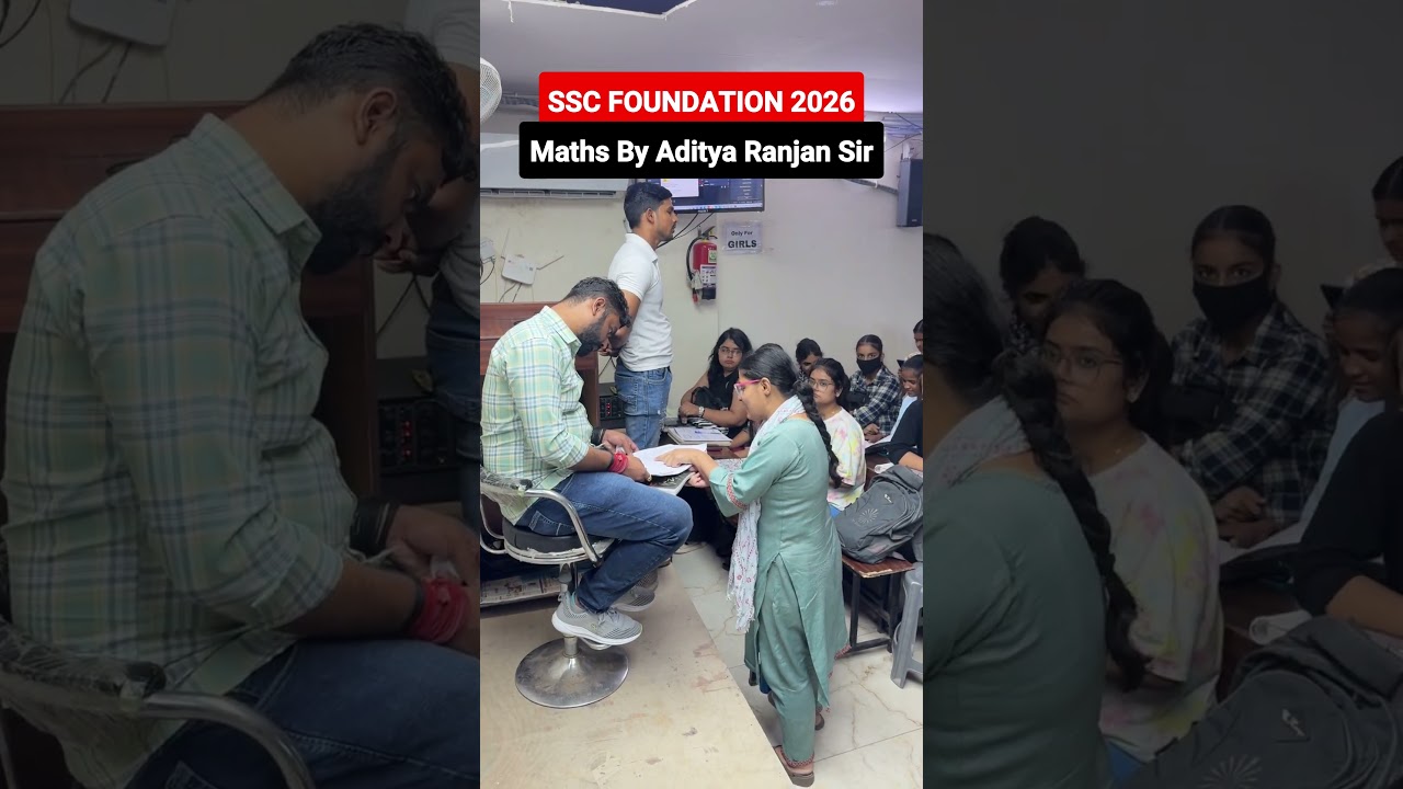 🔴SSC MATHS FOUNDATION BATCH 2026🔥 || Aditya Ranjan Sir Offline Class😱
