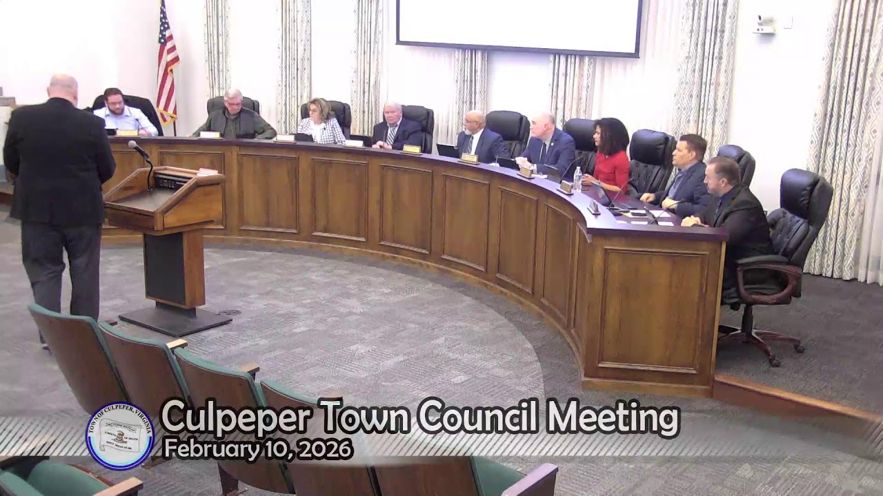 Culpeper Town Council - February 10, 2026