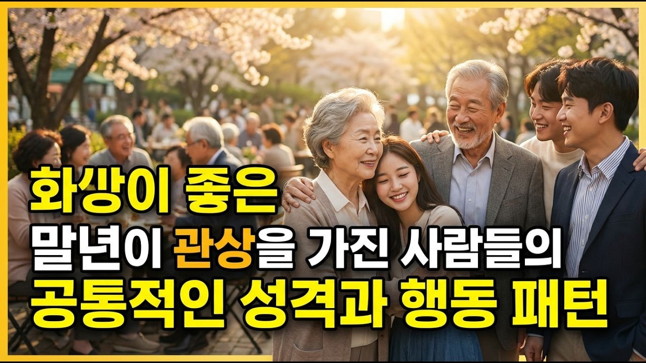 말년이 좋은 사람들의 행동 패턴은?