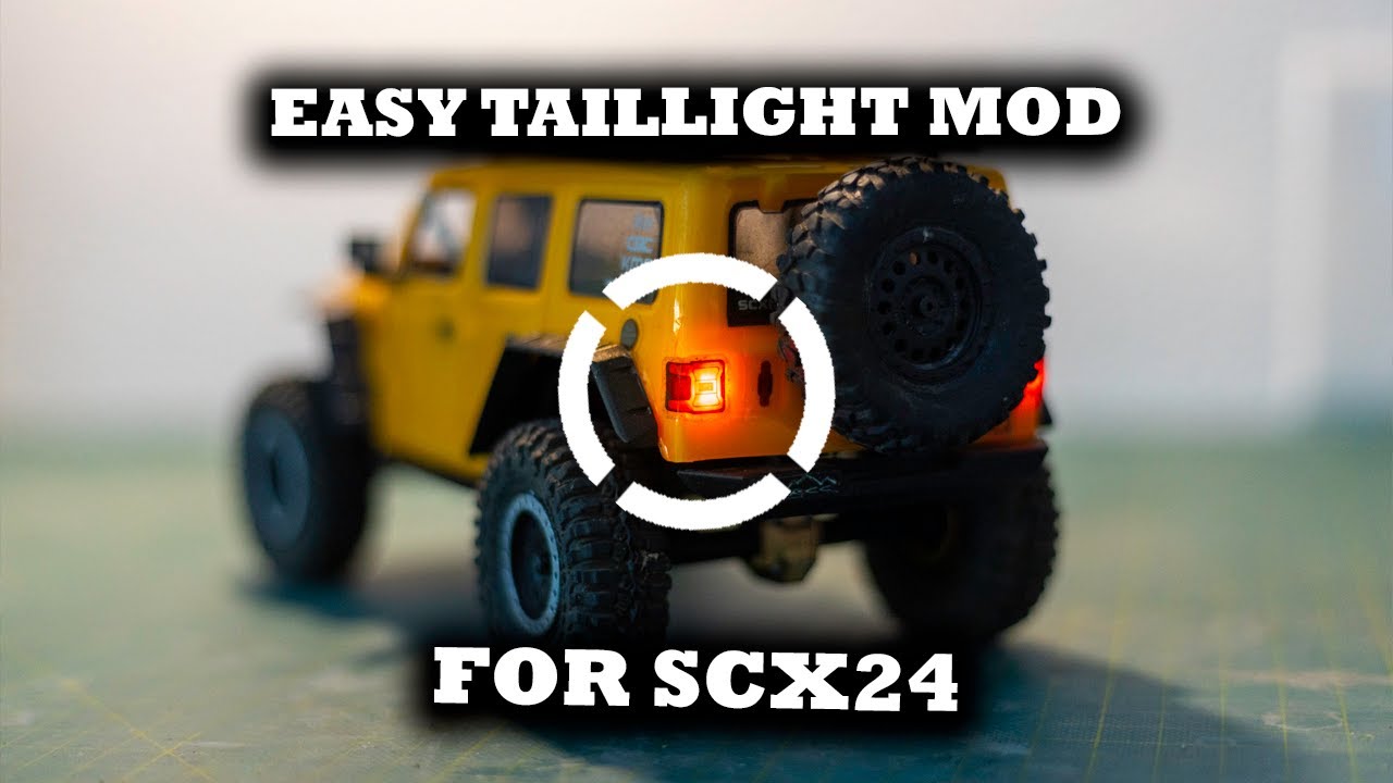 Installing Taillights onto SCX24 Jeep JLU - EASY MOD