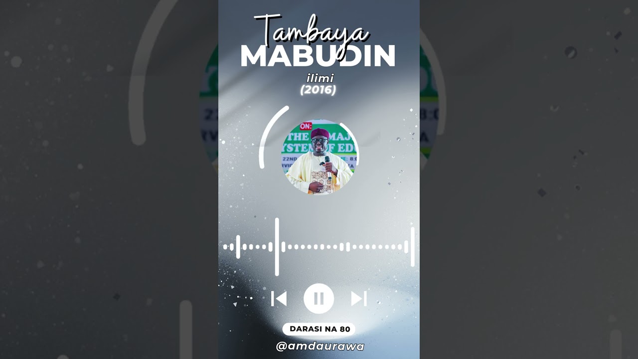 Tambaya Mabudin Ilimi (2016) | Imam (Dr). Aminu Ibrahim Daurawa No.80