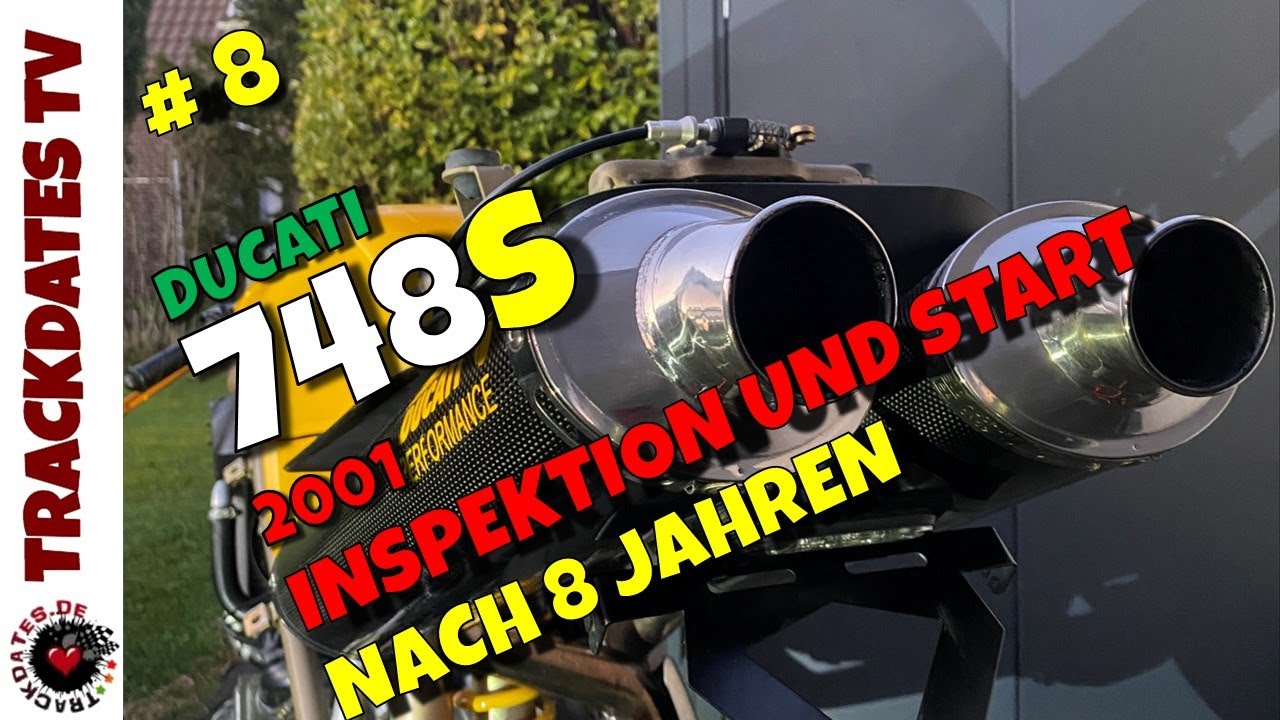 Teil 8 | DUCATI 748S 2001 | Inspektion | Ölwechsel | Zündkerzen | Luftfilter | START NACH 8 JAHREN