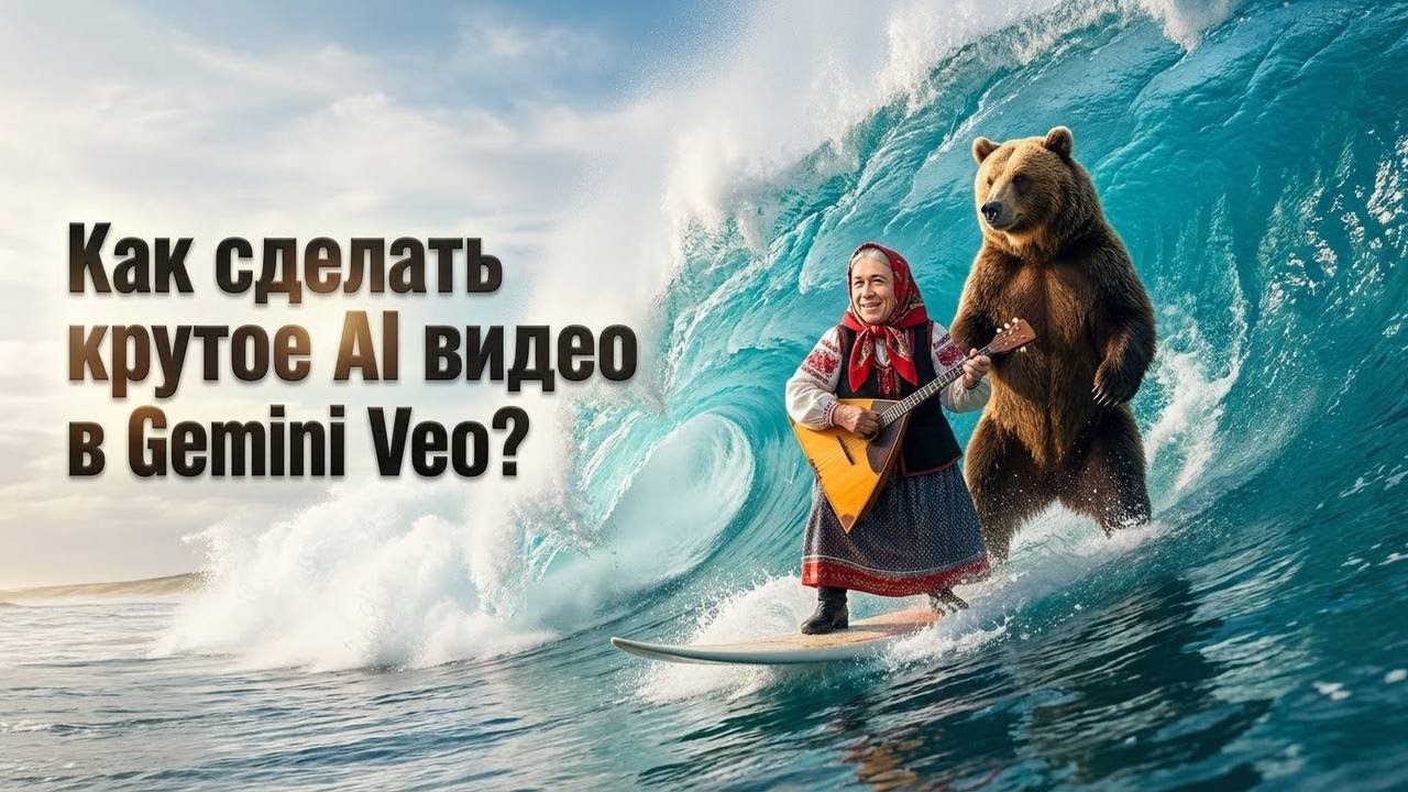 Gemini Veo 3: Полный Гайд для Новичков — Кинематографичные Видео как в Runway и Kling AI!