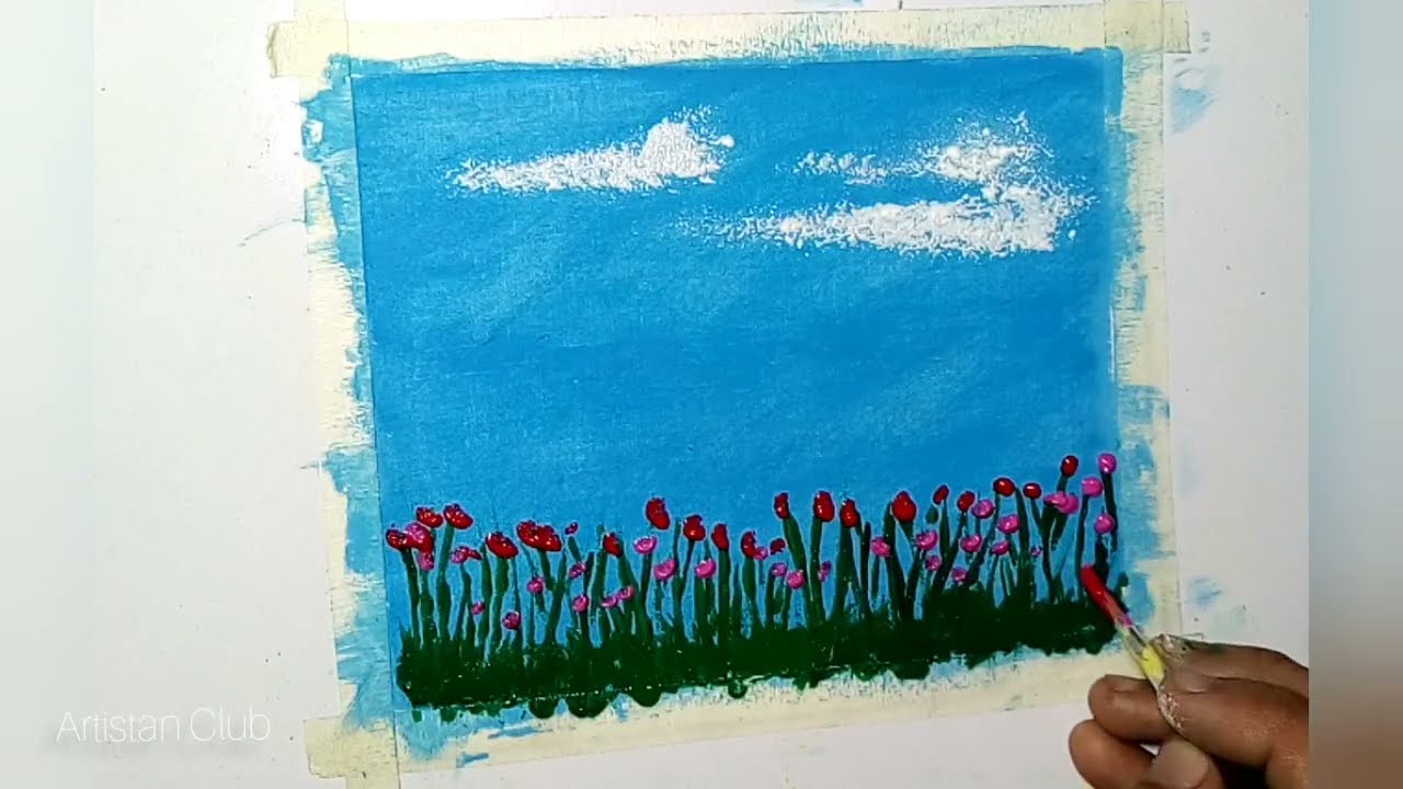 Poster colours painting idea  | easy painting idea | Artistan club