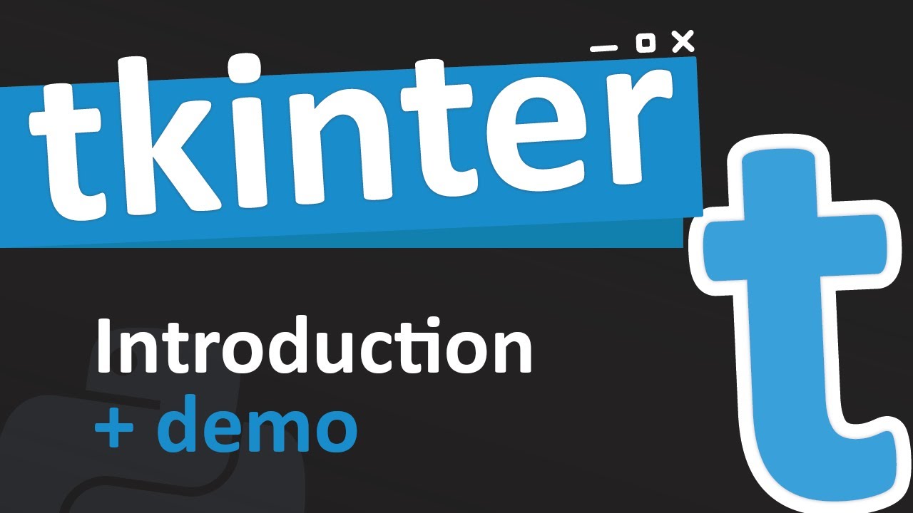 An introduction to tkinter + demo app