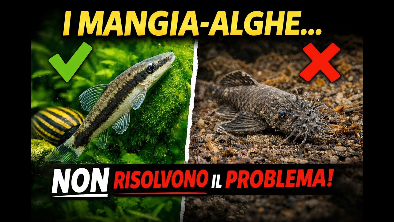 I mangia-alghe NON risolvono il problema (e ti spiego perché)
