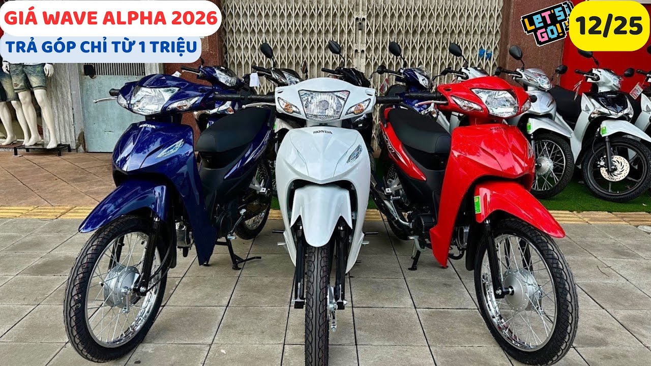 Giá Honda WAVE ALPHA 2026 Mới Nhất & Ưu Đãi Trả Góp Chỉ Từ 1 Triệu Mới Nhất 12/25 | Tuấn Hồng Đức 6