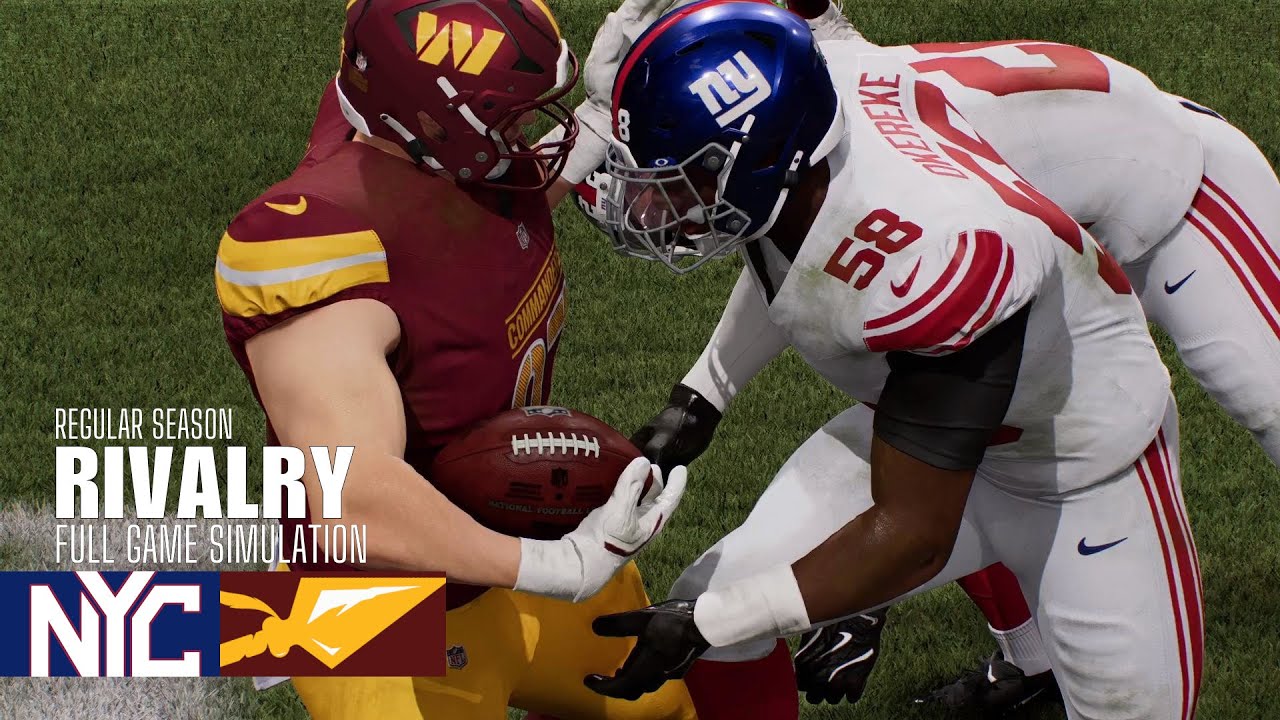 Giants vs. Commanders | 2026 Rivalry Game | Madden NFL 26 Simulation