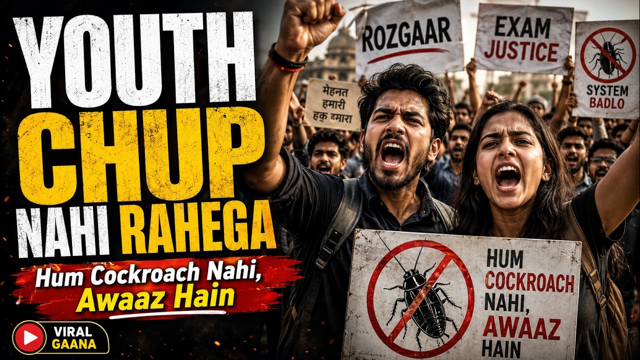 Hum Cockroach🪳Nahi Awaaz Hain | Cockroach Janta Party | Youths | Rap Song @viralgaanaa