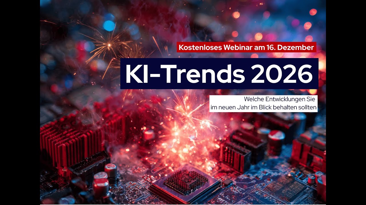 Was Unternehmen jetzt für 2026 wissen müssen! KI-Trends 2026 | HDNET Webinar