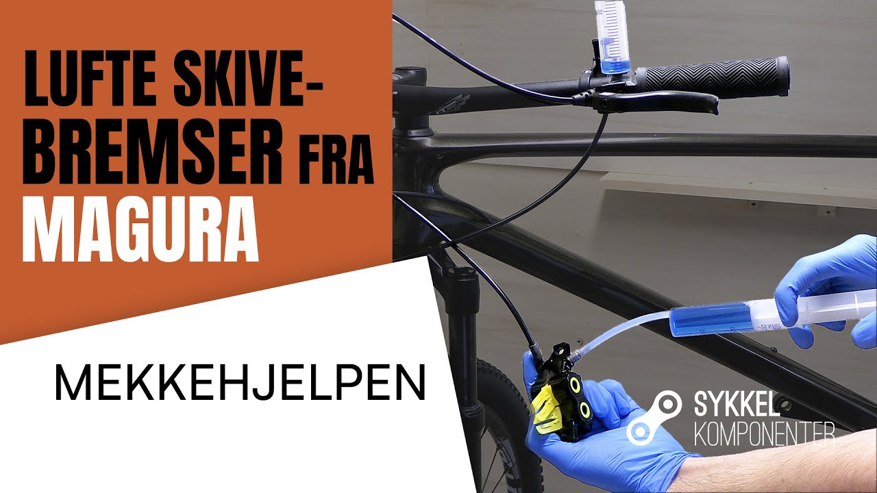 Hvordan LUFTE HYDRAULISKE SKIVEBREMSER fra MAGURA på SYKKELEN | MEKKEHJELPEN