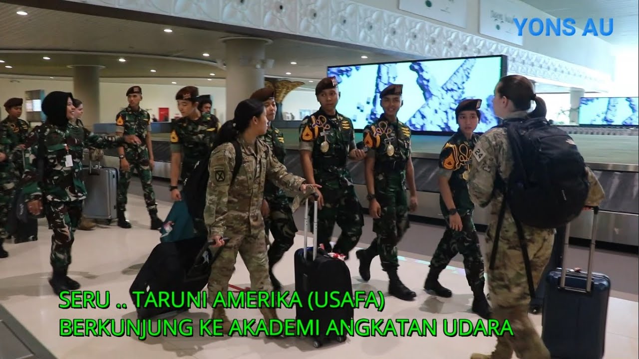 SERU  ❤️‼️ TARUNI AMERIKA KUNJUNGI TARUNA AKADEMI ANGKATAN UDARA DI YOGTAKARTA