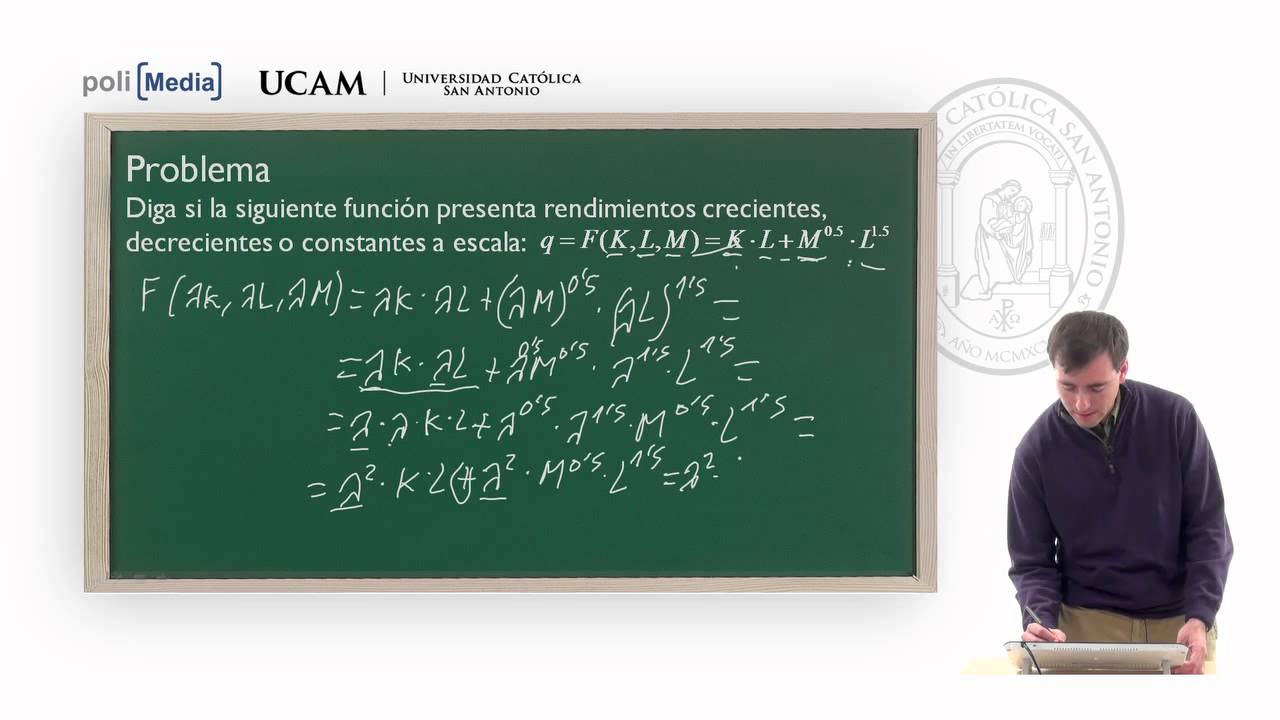 Microeconomía II - La Producción: Ejercicio Práctico (3) - Alfonso Rosa