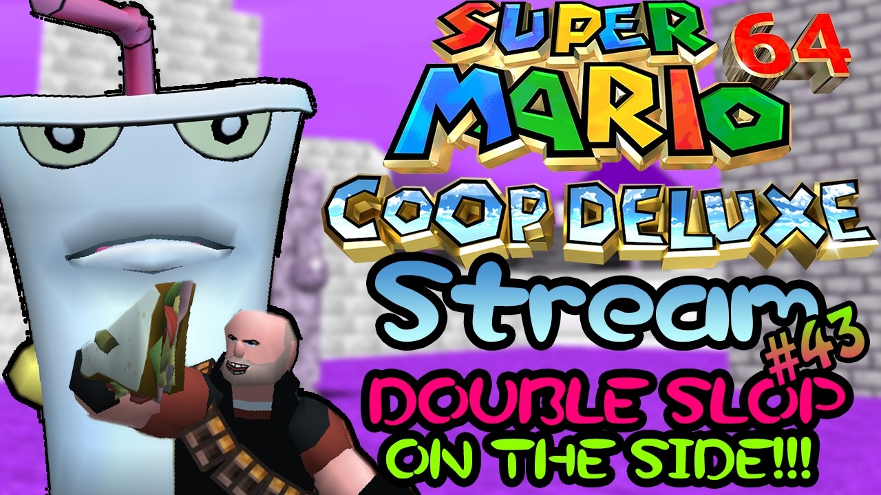 Double the slop o-matic with friends! - Super Mario 64 Co-op Deluxe Stream (43)