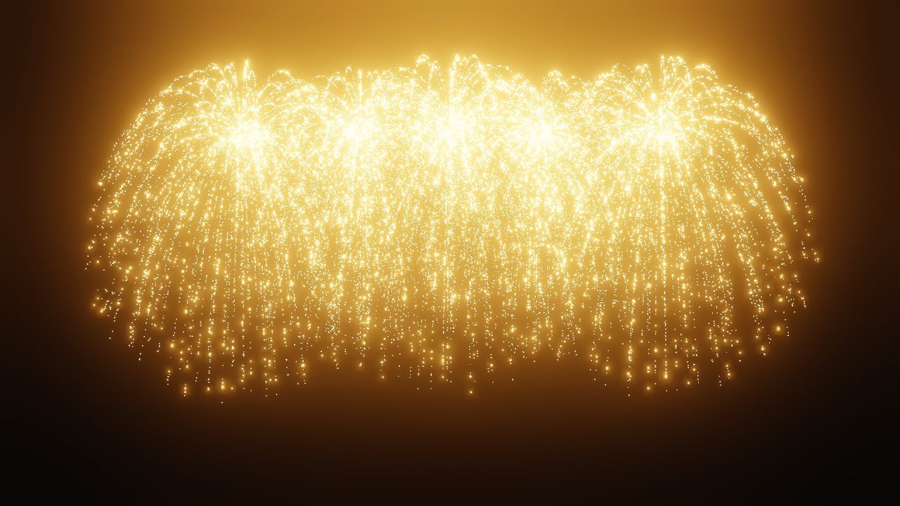A to G Shapes of fireworks with Blender.(Shape G):Particle system settings #7 (The Last)