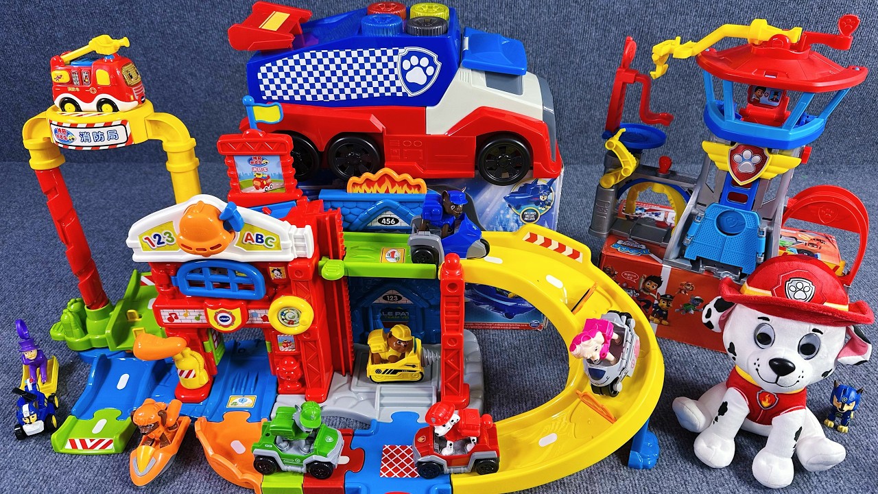 9 Minutes of Satisfying Unboxing | The cool Paw Patrol and the cargo train ASMR | Review Toys