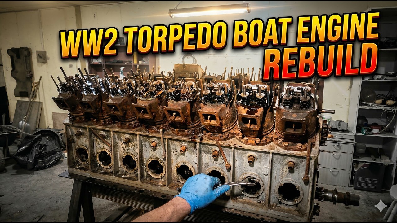 WW2 torpedo boat engine rebuild part 2 // Torpedoveneen moottorin kunnostus.