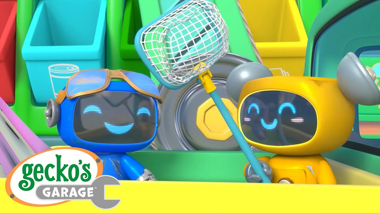 Trash Clean Up Time｜Gecko's Garage｜Funny Cartoon For Kids｜Learning Videos For Toddlers