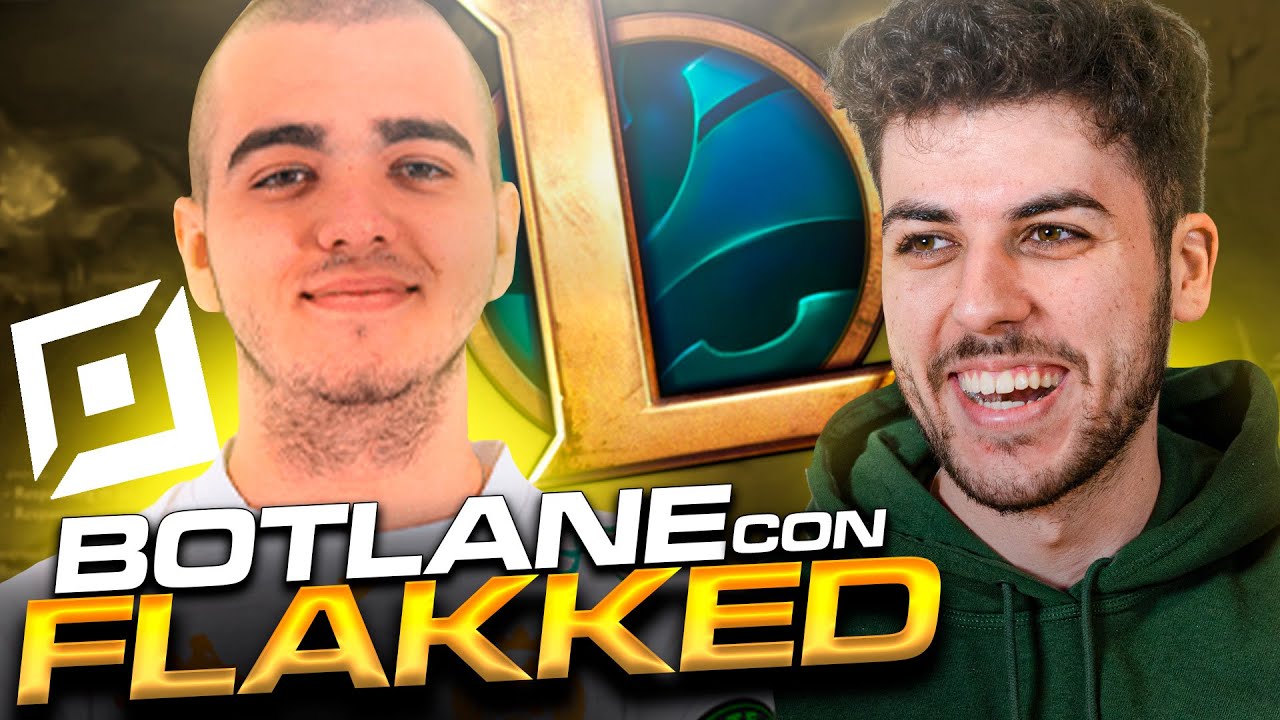 ¡AVENTURAS en BOTLANE con FLAKKED! JURO que no vamos DR0GAD0S | Werlyb
