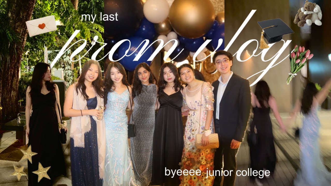 jc prom in singapore 💐 vlog, grwm, staycation, late night shenanigans