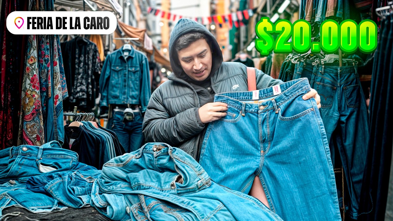 VISTIÉNDOME por 20MIL pesos en la FERIA más GRANDE de CHILE 🔥 | LA JOSE MARIA CARO