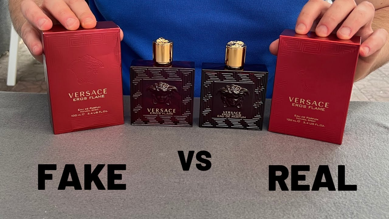 Fake vs Real Versace Eros Flame EDP Perfume 100 ml