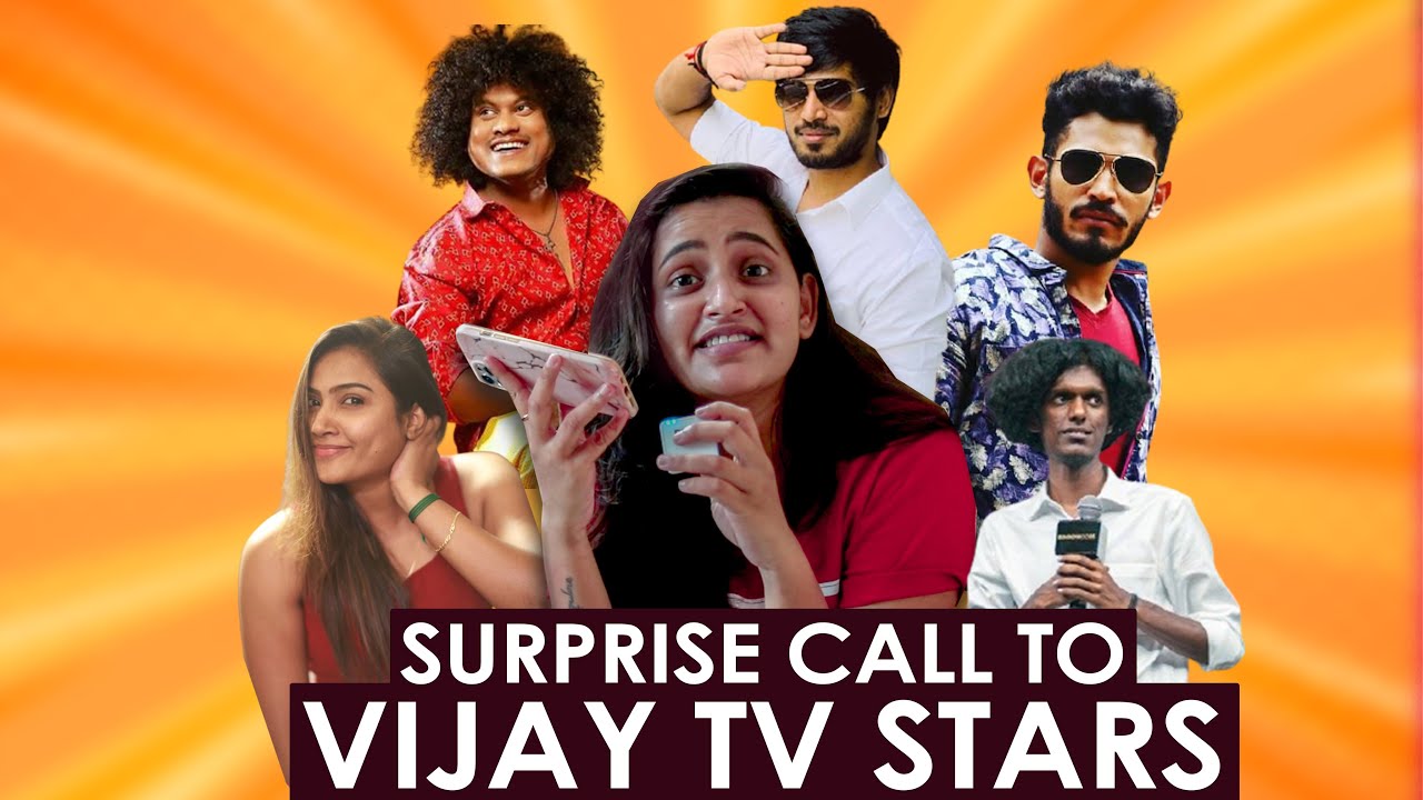 Suprise Call to Vijay tv stars | Rakshan | Pugazh | Bala | Maina | Kureshy
