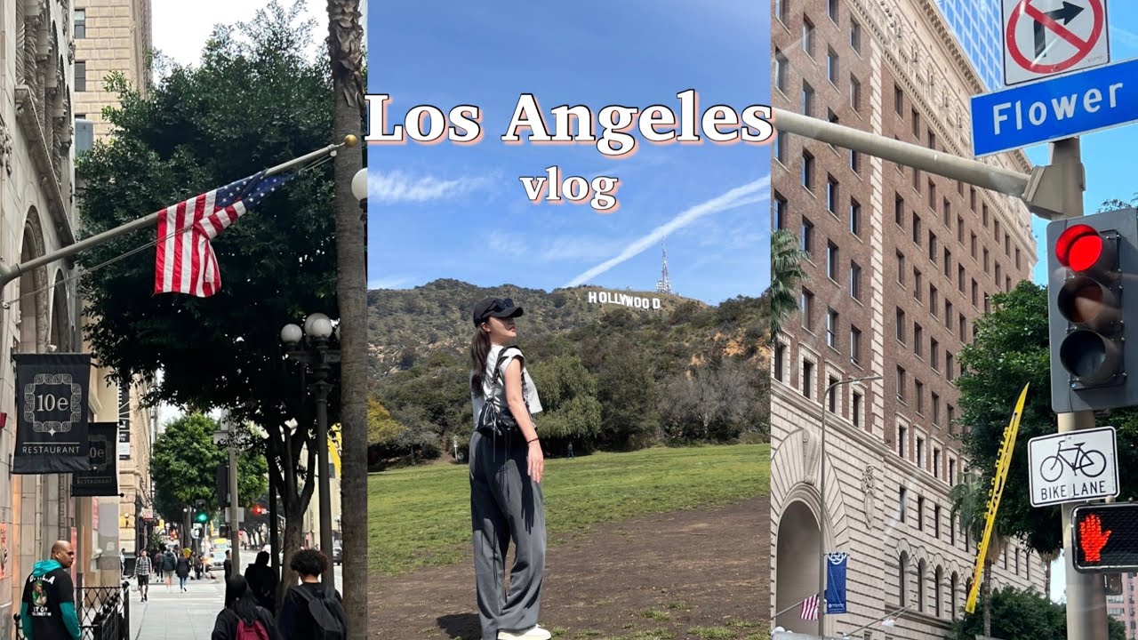 [여행vlog] LA 여행 🇺🇸 아시아나 A380 | 인터컨티넨탈 호텔 | 인앤아웃 | 헐리우드 사인 | 테일러스테이크 | 보일링크랩 | 베버리힐즈 쇼핑 | 데저트힐 아울렛