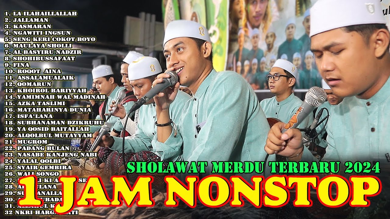 1JAM NONSTOP SHOLAWAT MERDU TERBARU 2024 II FULL ALBUM GANDRUNG NABI TERBARU 2024