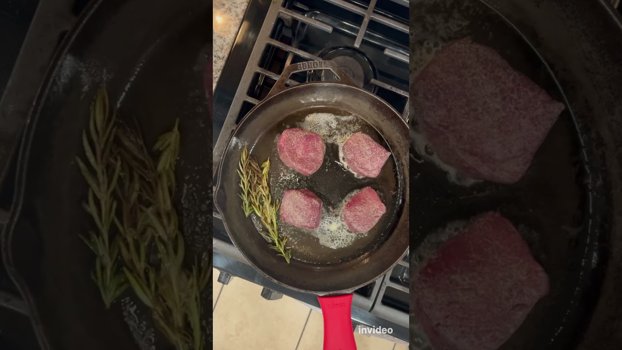 Pan seared elk medallions from @firstlightfarms