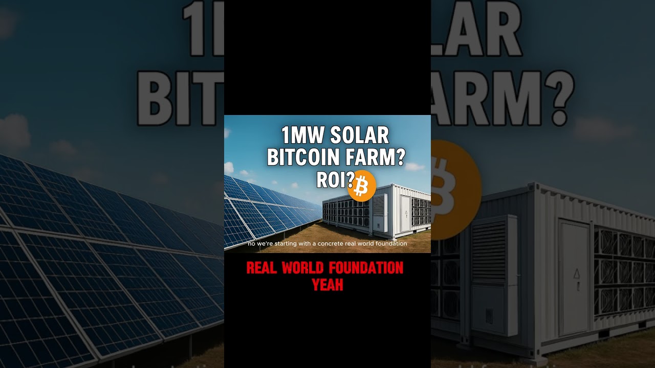 Can Off Grid Solar Bitcoin Mining Really Be Profitable? The Truth Reviled! #BTC #renewableenergy