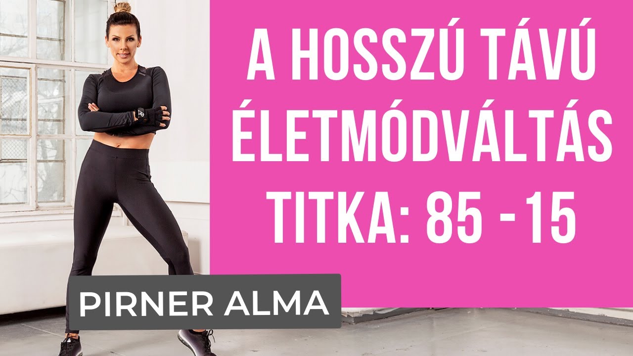 A hosszú távú ÉLETMÓDVÁLTÁS titka: 85 - 15%