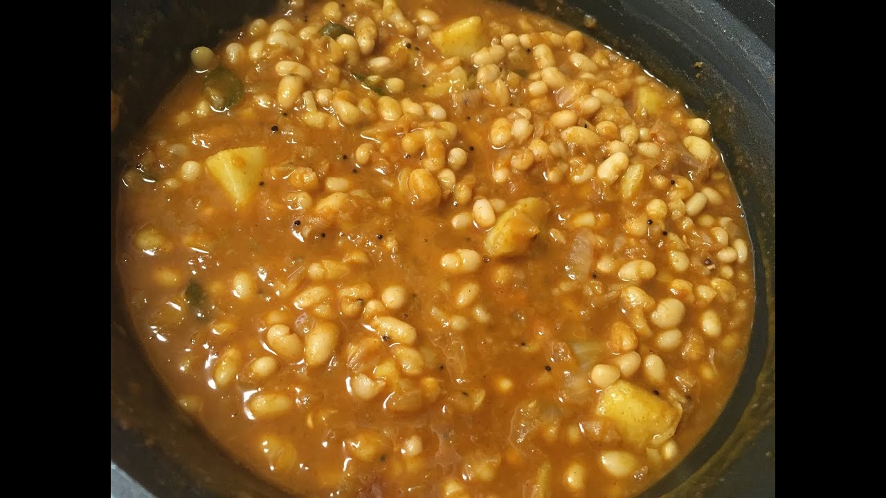 Thingalavare Phanna Upkari | Navy Beans & Potato Spicy Curry |