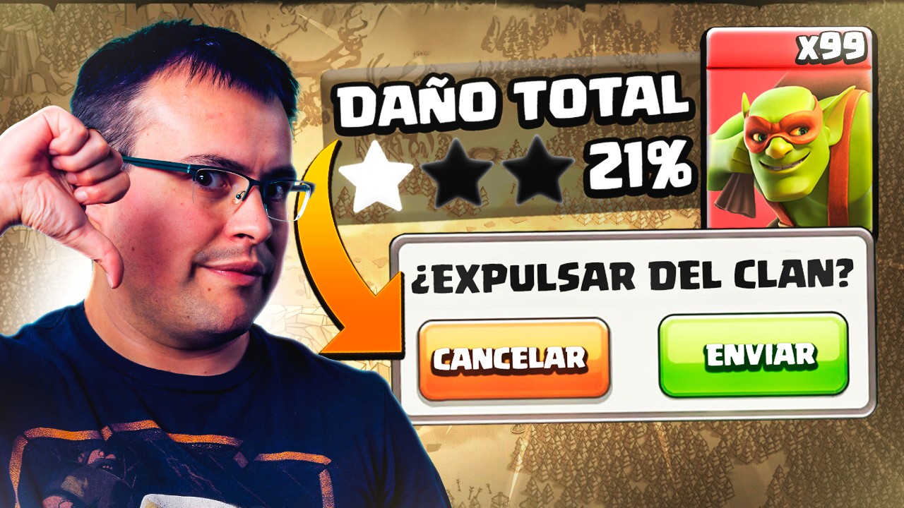 Le expulsan por usar Duendes Furtivos en Guerra de Clanes 😂 Clash of Clans