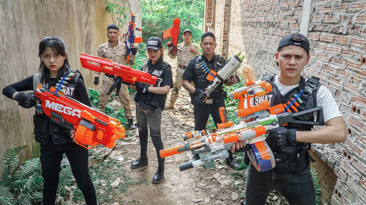 Игра LTT ​​Nerf War: The Warriors SEAL X Nerf Guns Fight Crime Mr Zero Crazy For Teammate Revenge 2