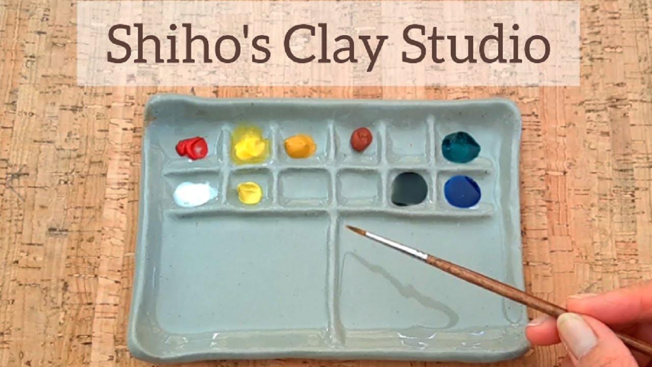 How I make ceramic paint palette!