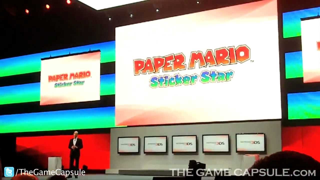 Paper Mario: Sticker Star 3DS Trailer Debut Reaction - E3 Nintendo Press Conference 2012
