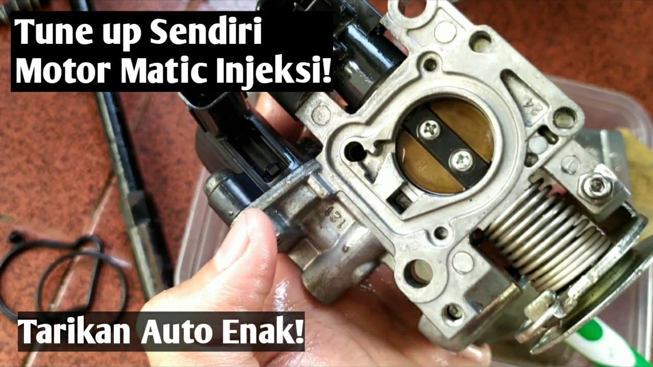 Tune up Motor Matic Injeksi Sendiri! Tutorial Bersihkan Throttle Body Honda Vario techno 125