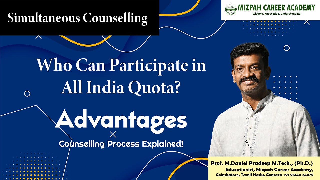 Who can Participate in All India Quota Counselling - Simultaneous Counselling in Tamil Nadu 2023