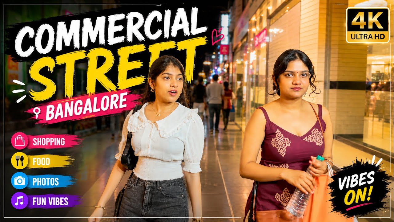 Commercial Street Bangalore Evening Walk | Shopping Paradise in 4K 🇮🇳#bangalore #trending #viral 