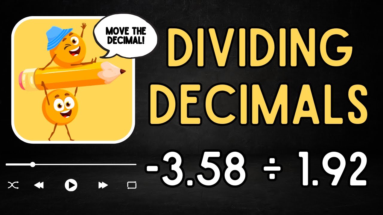 How to Divide Decimals (Positive & Negative)