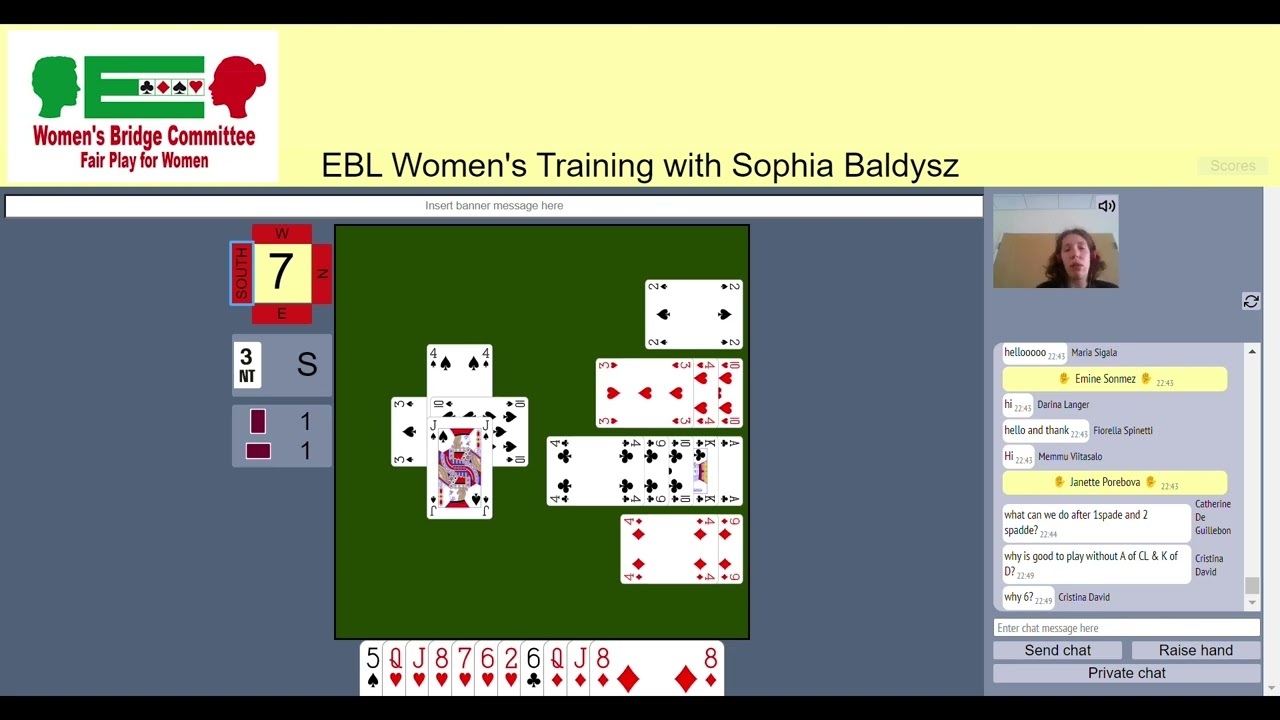 EBL - Online Training Session with Sophia Bałdysz, 8th May, 2024