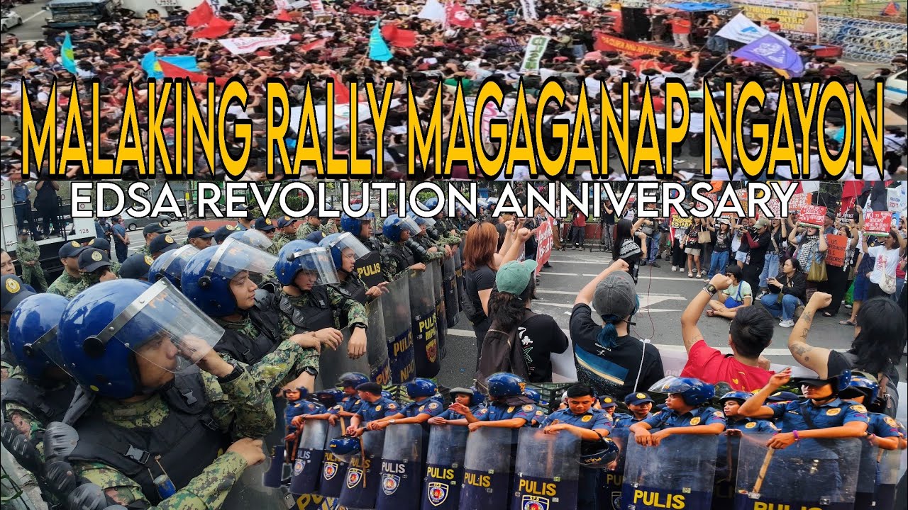 RALLY NGAYON AGAINST MARCOS ADMIN/ EDSA PEOPLE POWER REVOLUTION ANNIVERSARY #curruption 