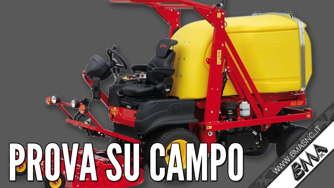 GIANNI FERRARI TURBO 4 - Nuova Tosaerba Frontale - Presentazione su Campo