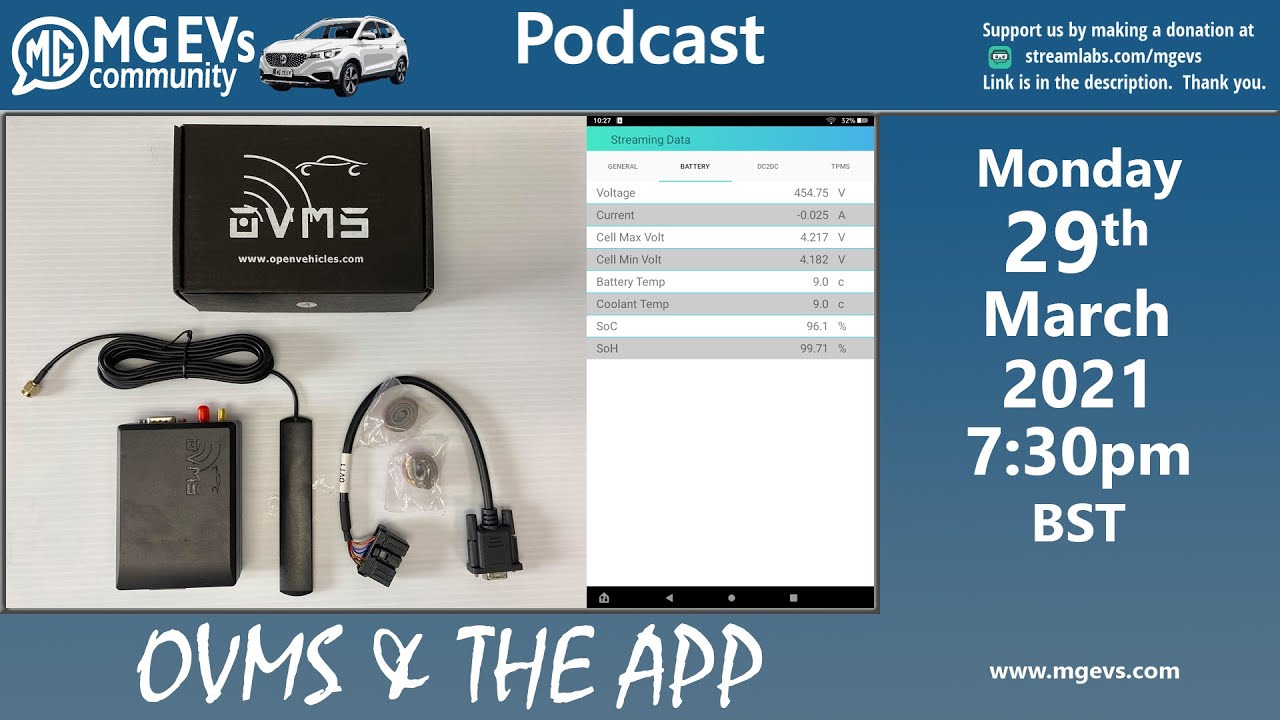 MG ZS EV how to view your battery % & get alerts when charging starts and stops. The OVMS kit & app